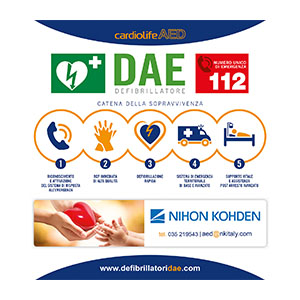 Kit segnalazione defibrillatore DAE “Medium"